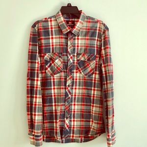 Quicksilver Long Sleeve Casual Button Down